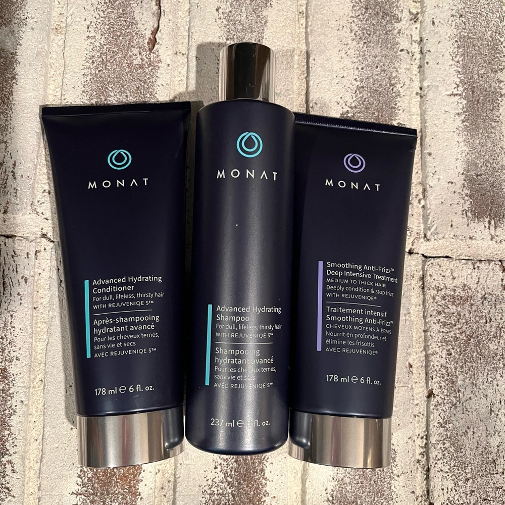 Monat hair care trio set & Blow Out cream